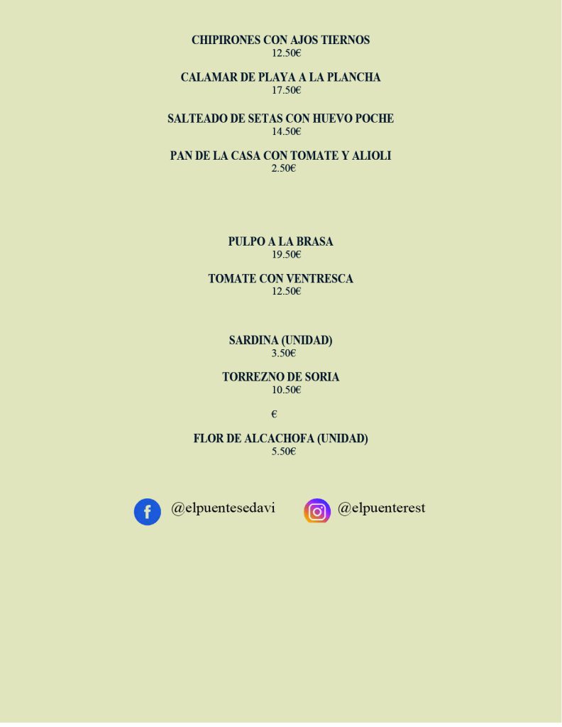 Restaurante El Puente Carta 2@2x 100 792x1024 Carta